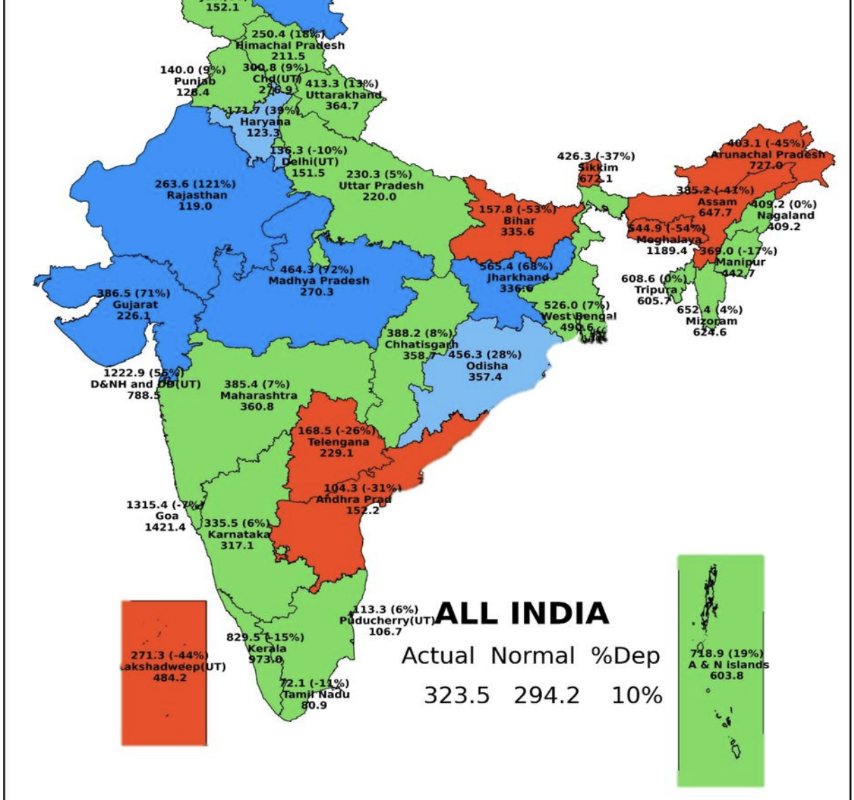 Weekly South-West Monsoon Report – 15th July 2025